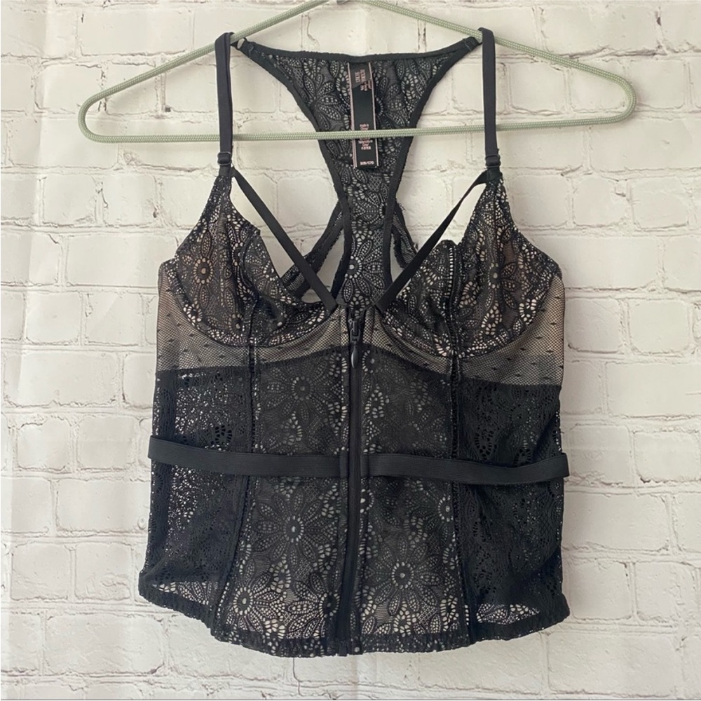 Victoria's Secret Lace Zip Up Corset